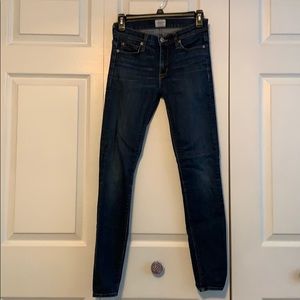 Hudson dark wash skinny jeans